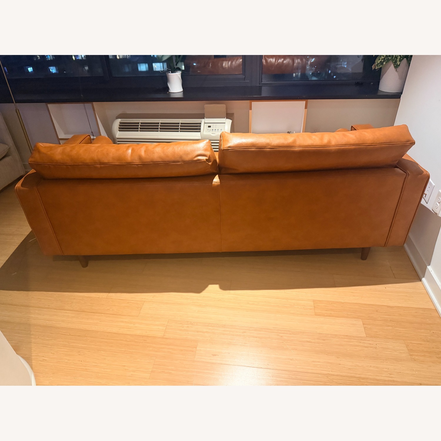 Wayfair Nappa Light Brown Leather 3+ Seater Sofa - image-4