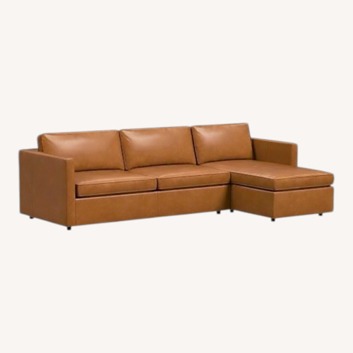 Used West Elm Henry Dark Brown Leather Sleeper Sofa for sale on AptDeco