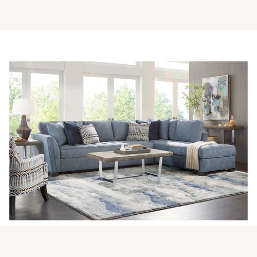 Used Rooms To Go Cindy Crawford XL Cross Sectional Sofa for sale on AptDeco