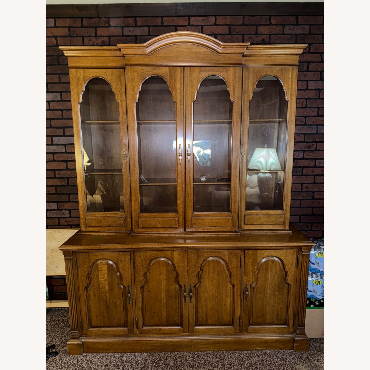 Davis Cabinet Company Walnut Wood china cabinet  - image-1