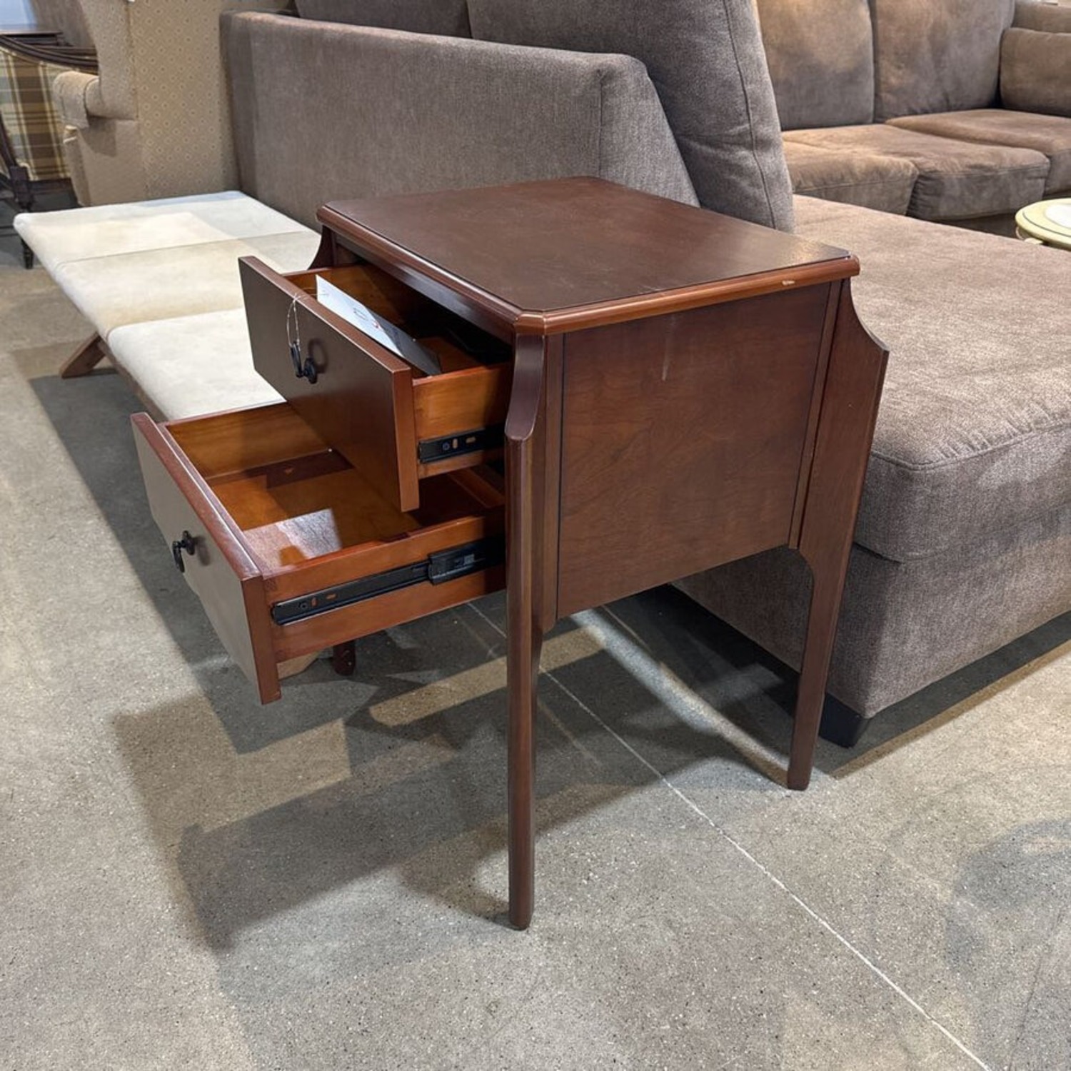 Wilshire 2-Drawer Side Table - image-3