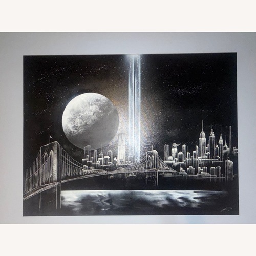 Used Hand Spray Painted NYC Wall Art for sale on AptDeco