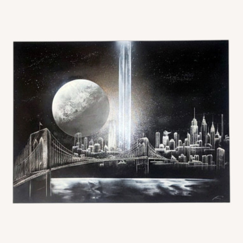 Used Hand Spray Painted NYC Wall Art for sale on AptDeco