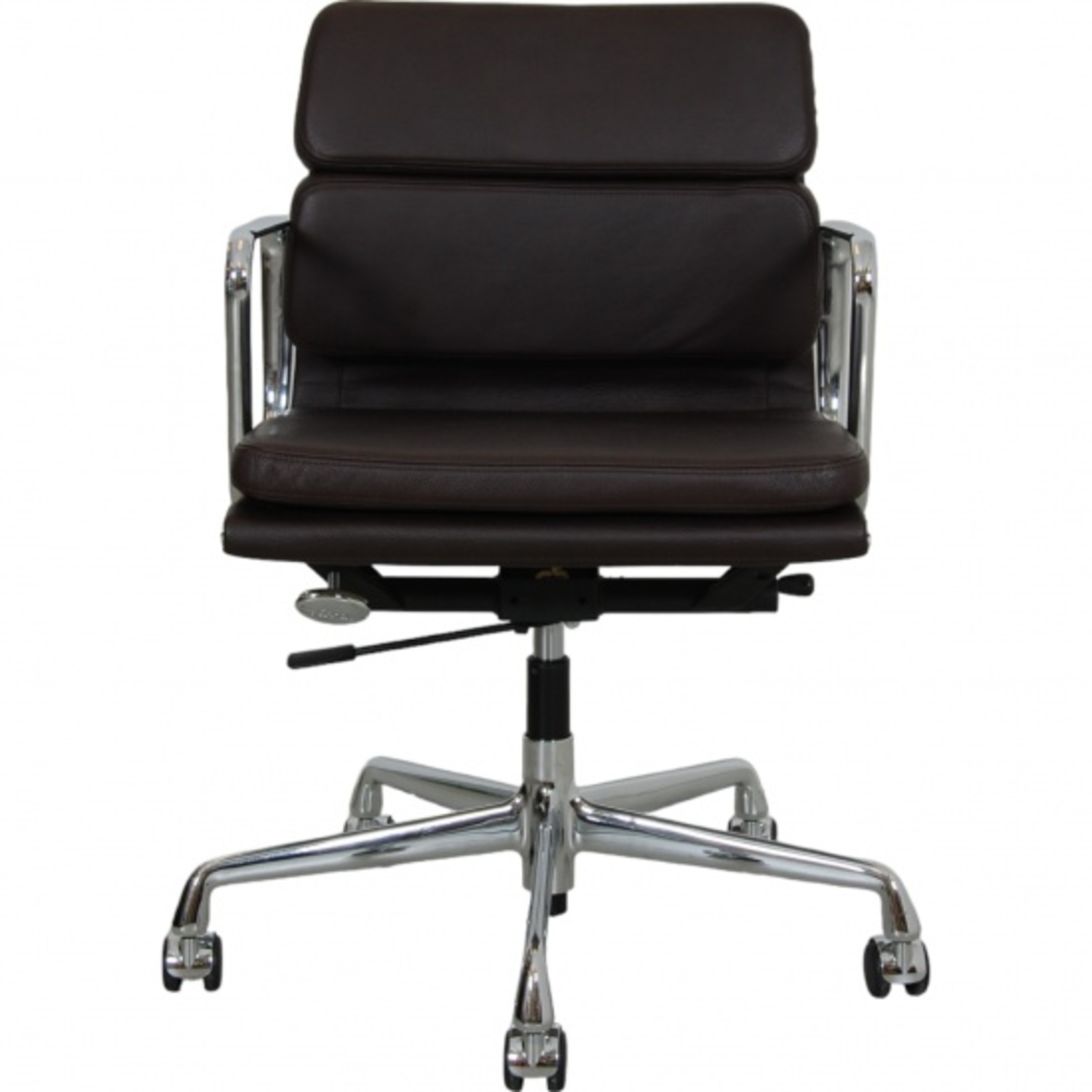 Eames Office Black Leather Office Chair - image-8
