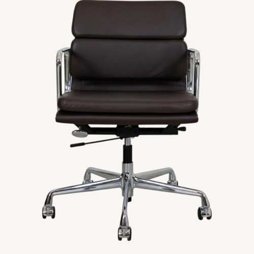 Used Eames Office Black Leather Office Chair for sale on AptDeco