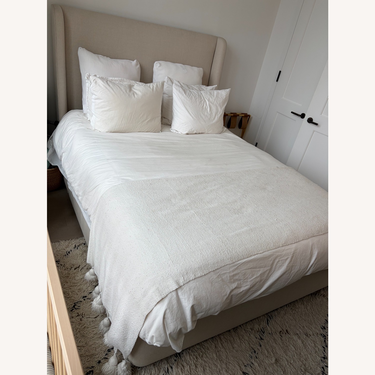 Serena & Lily Wickham Natural Linen Queen Bed - image-2