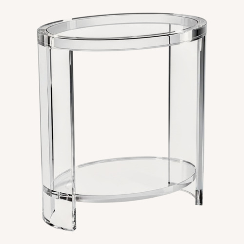 Used Interlude Home Marcel Acrylic Side Table for sale on AptDeco