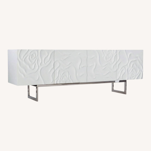 Used Bernhardt Penrose Credenza White Sideboard for sale on AptDeco