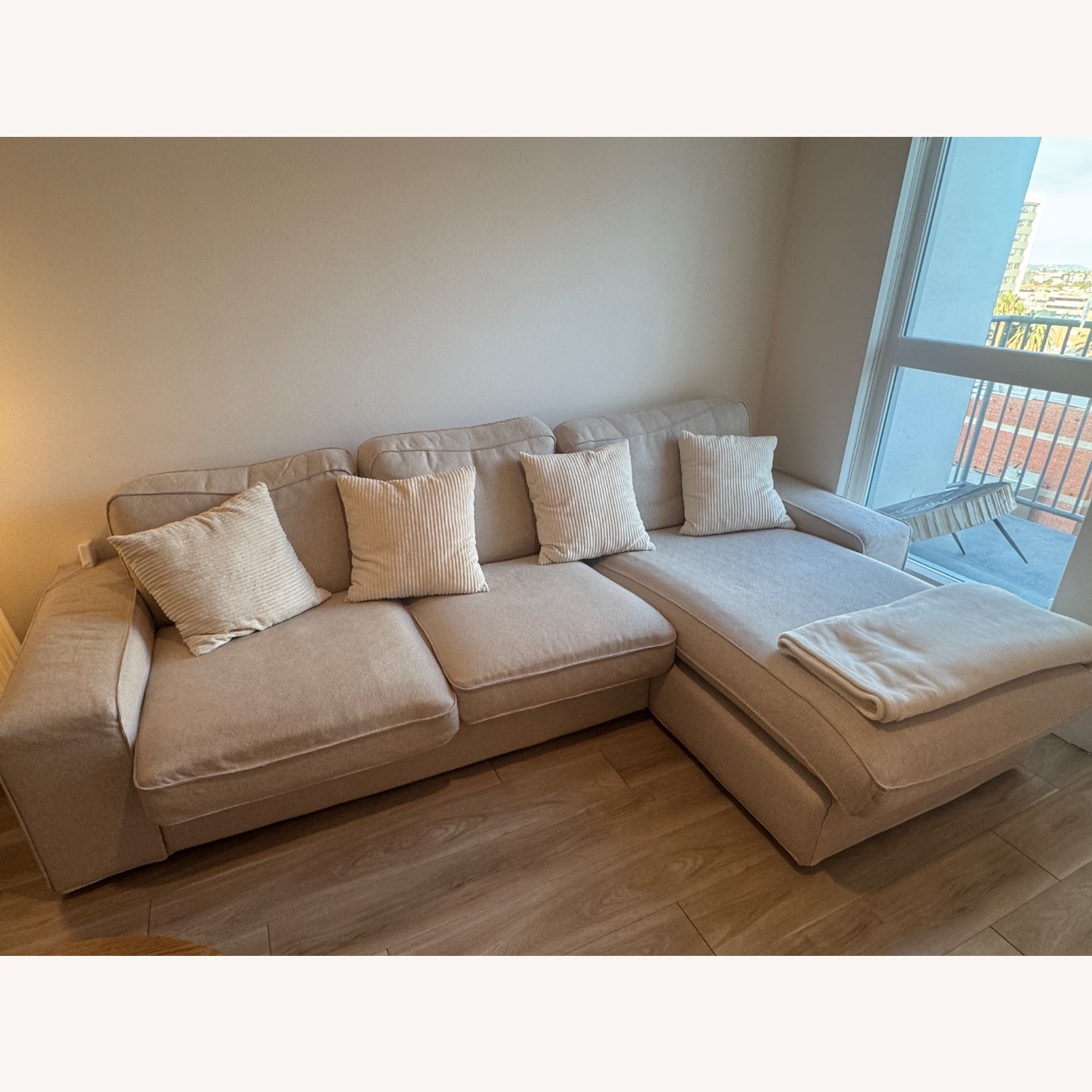 IKEA Kivik Natural Chaise Lounge - image-1