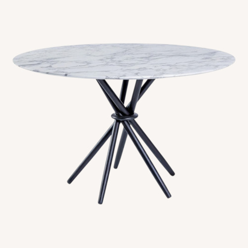 Used The Conran Shop Stix White Marble Dining Table for sale on AptDeco