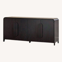 Walker Edison Black Media Storage