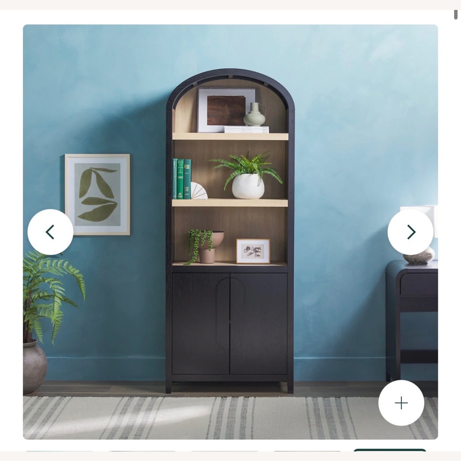 Walker Edison Modern Arched 3-Shelf Bookcase  - image-3