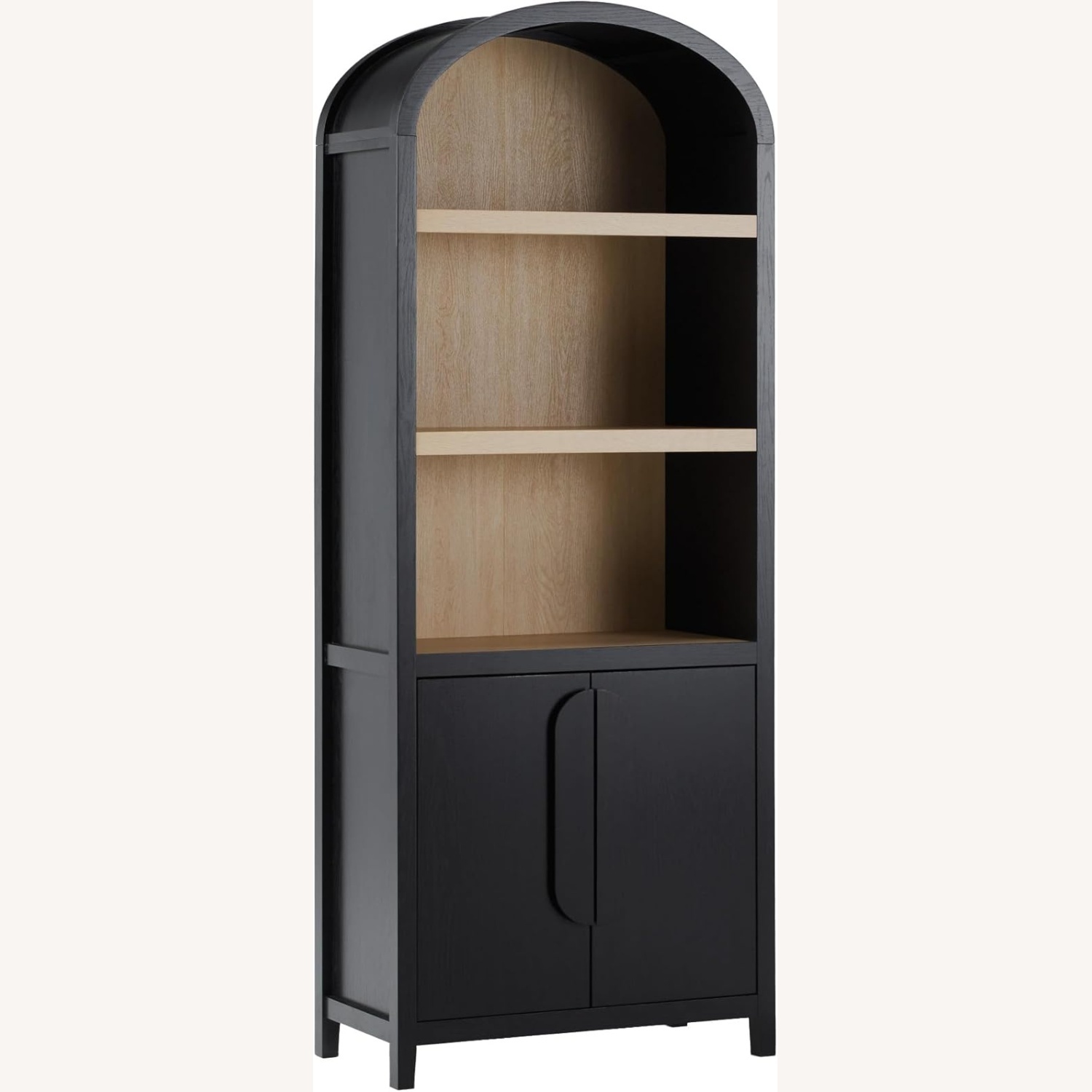 Walker Edison Modern Arched 3-Shelf Bookcase  - image-4