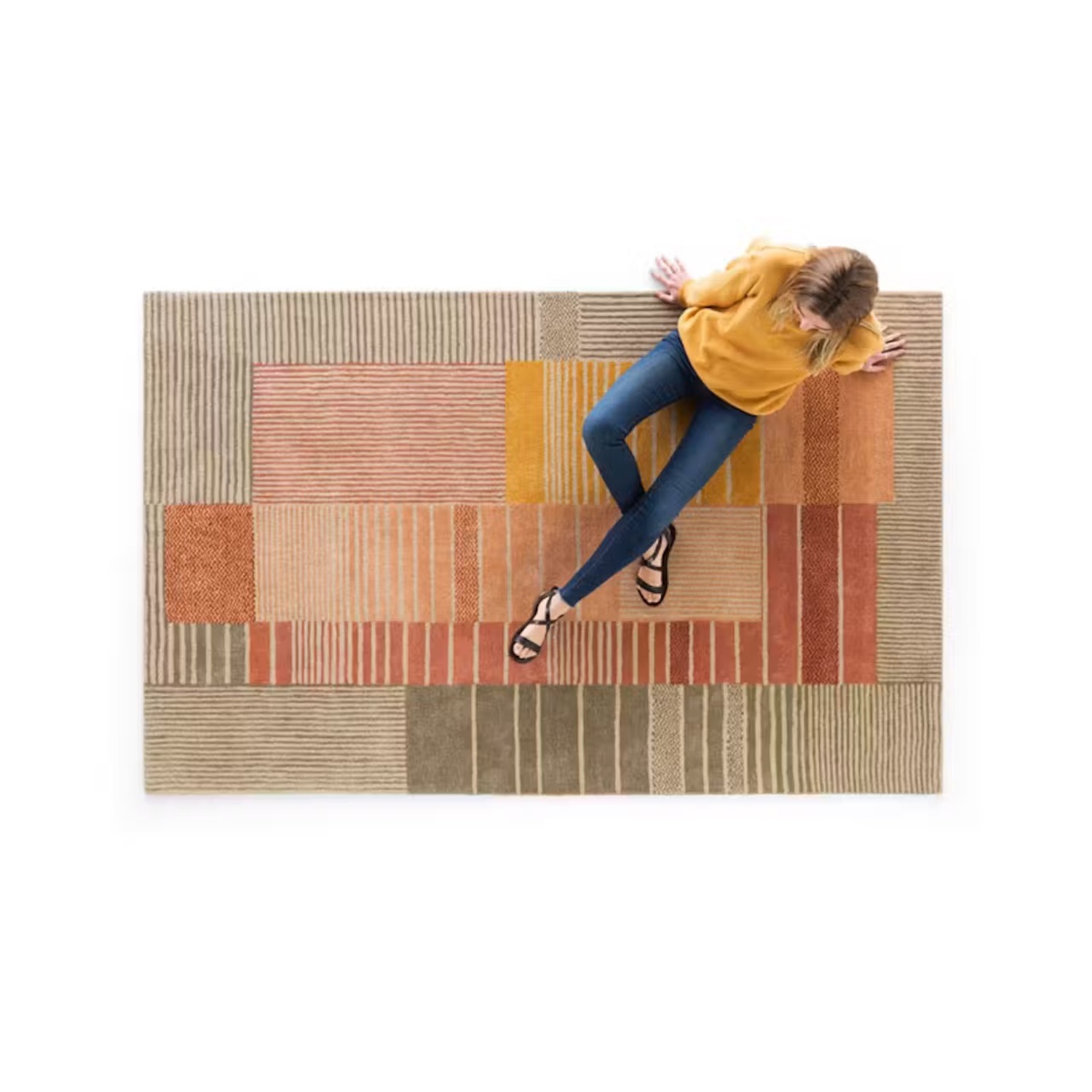 Burrow Wool Blend Area Rug 8' x 10' - image-1