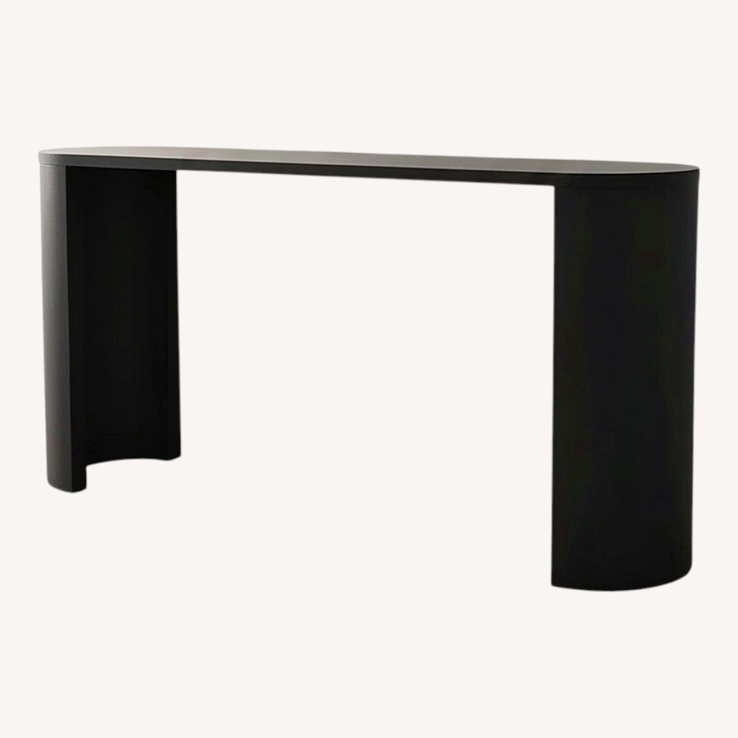 Charkita 60" Modern Minimalist Console Table with Curved Pedestal Base - image-0
