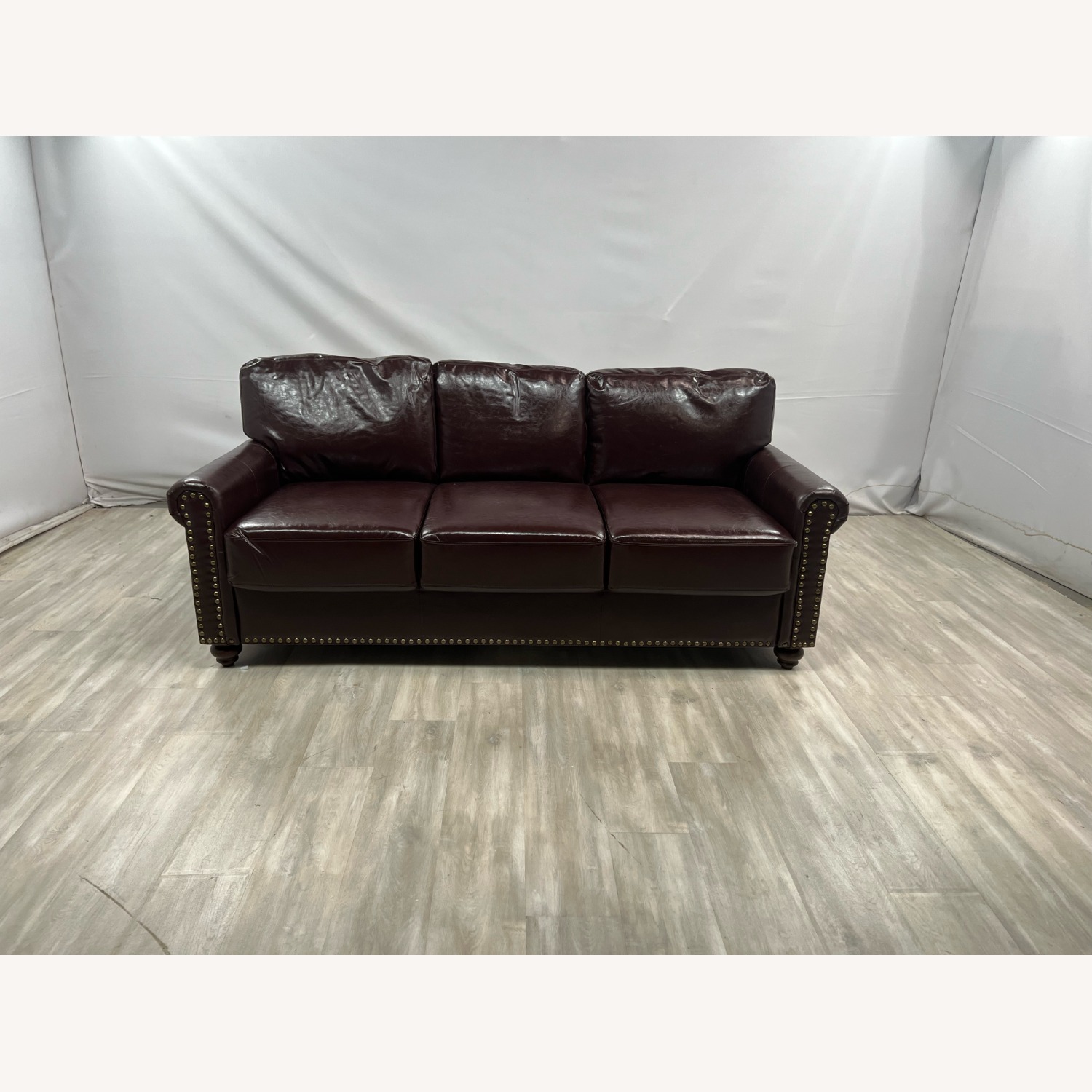 Charlton Home Denardo Leather Sofa with Storage - image-1