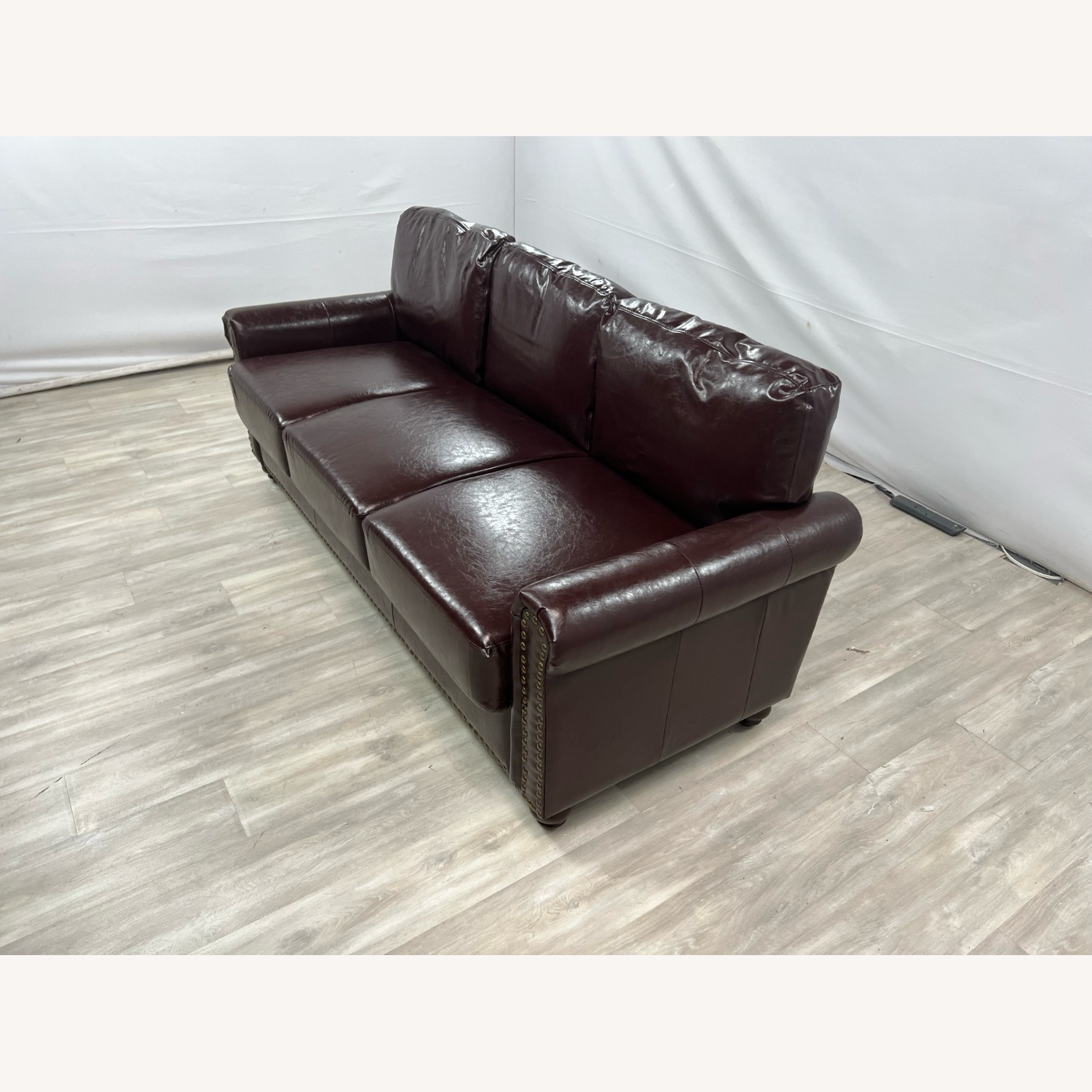 Charlton Home Denardo Leather Sofa with Storage - image-2