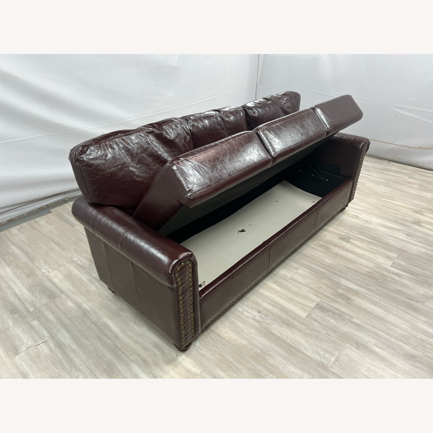 Charlton Home Denardo Leather Sofa with Storage - image-10