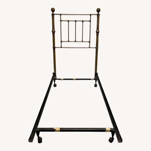 Used Brass Twin Headboard for sale on AptDeco