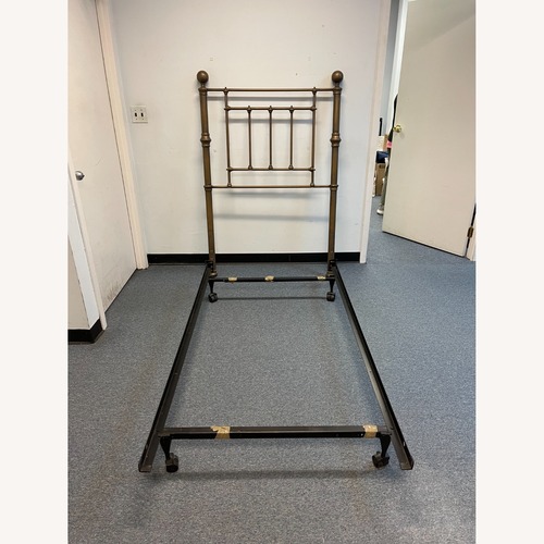 Used Brass Twin Headboard for sale on AptDeco