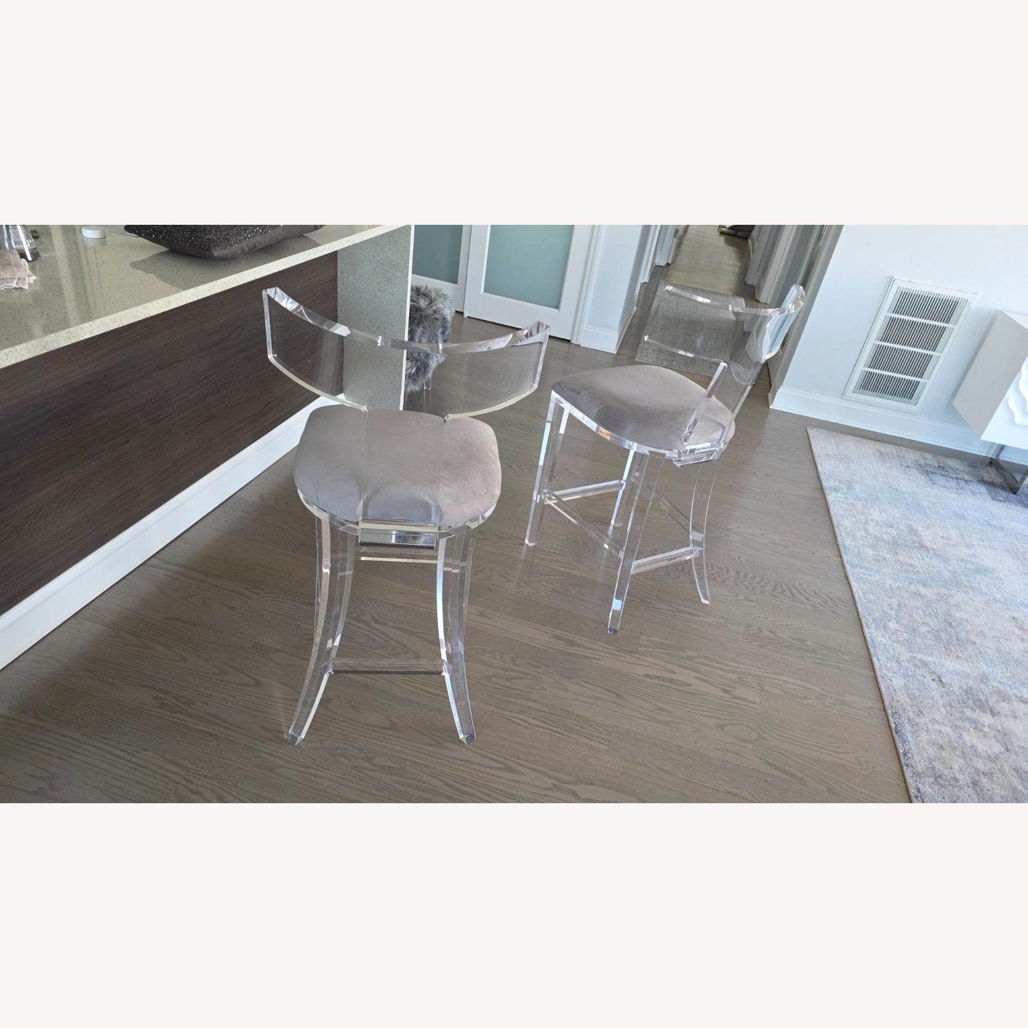 Interlude Home Tristan Klismos Counter Stools x2 - image-1