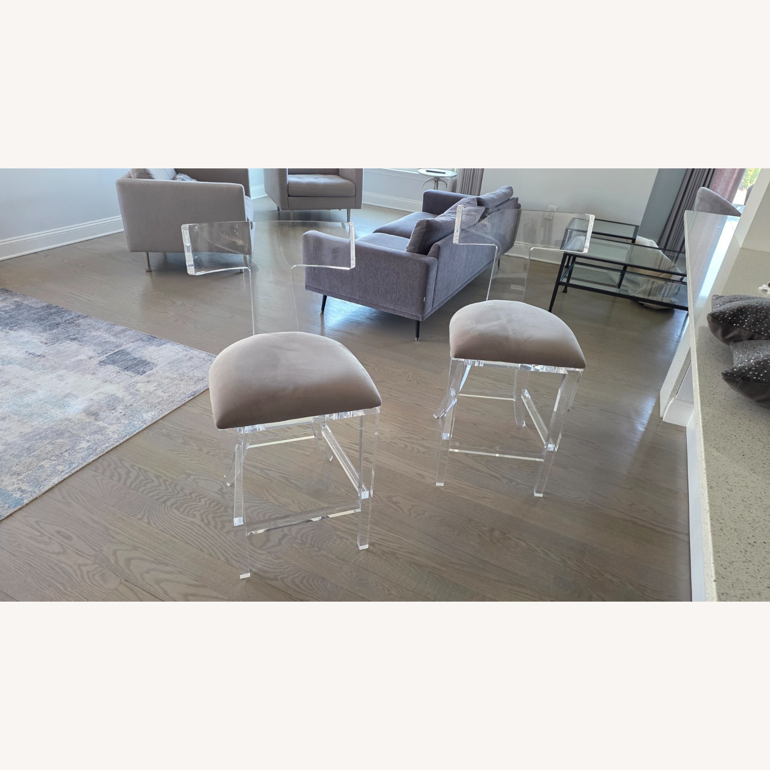 Interlude Home Tristan Klismos Counter Stools x2 - image-4