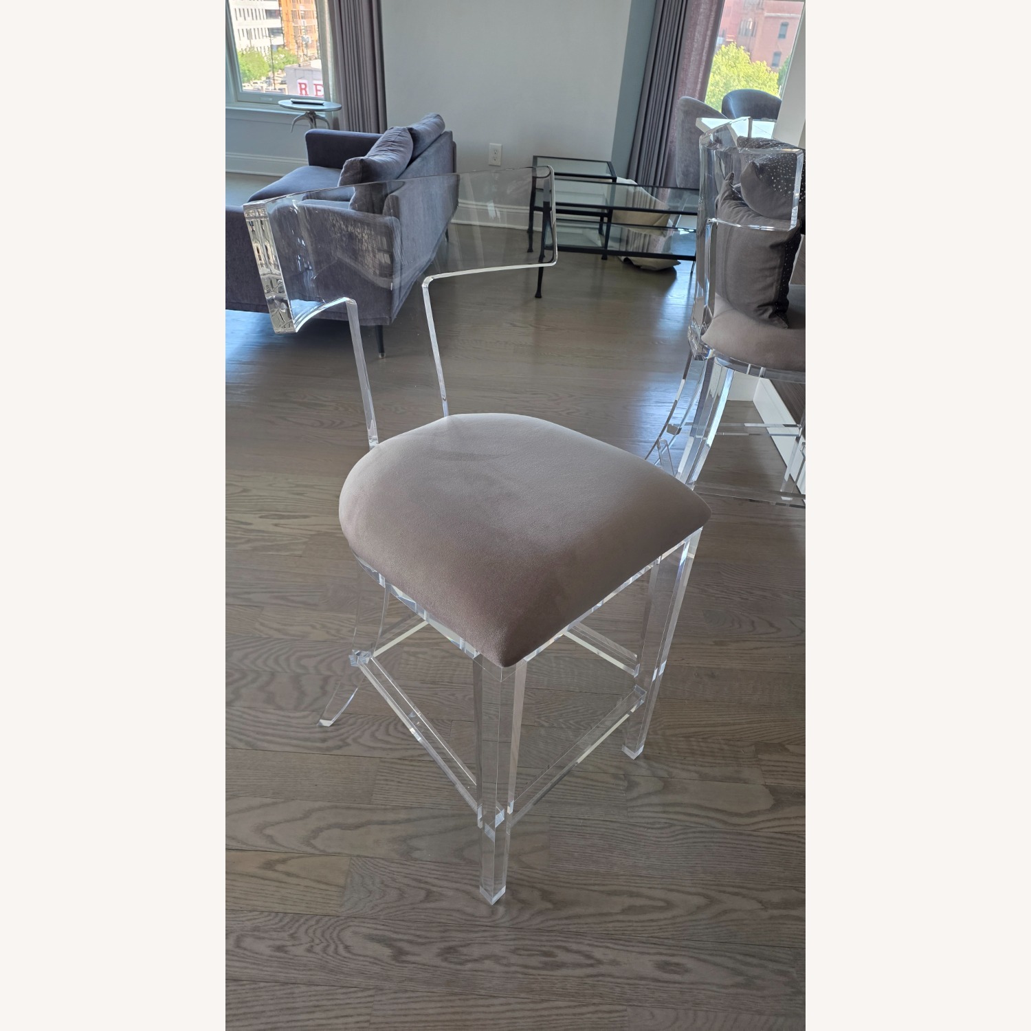 Interlude Home Tristan Klismos Counter Stools x2 - image-3