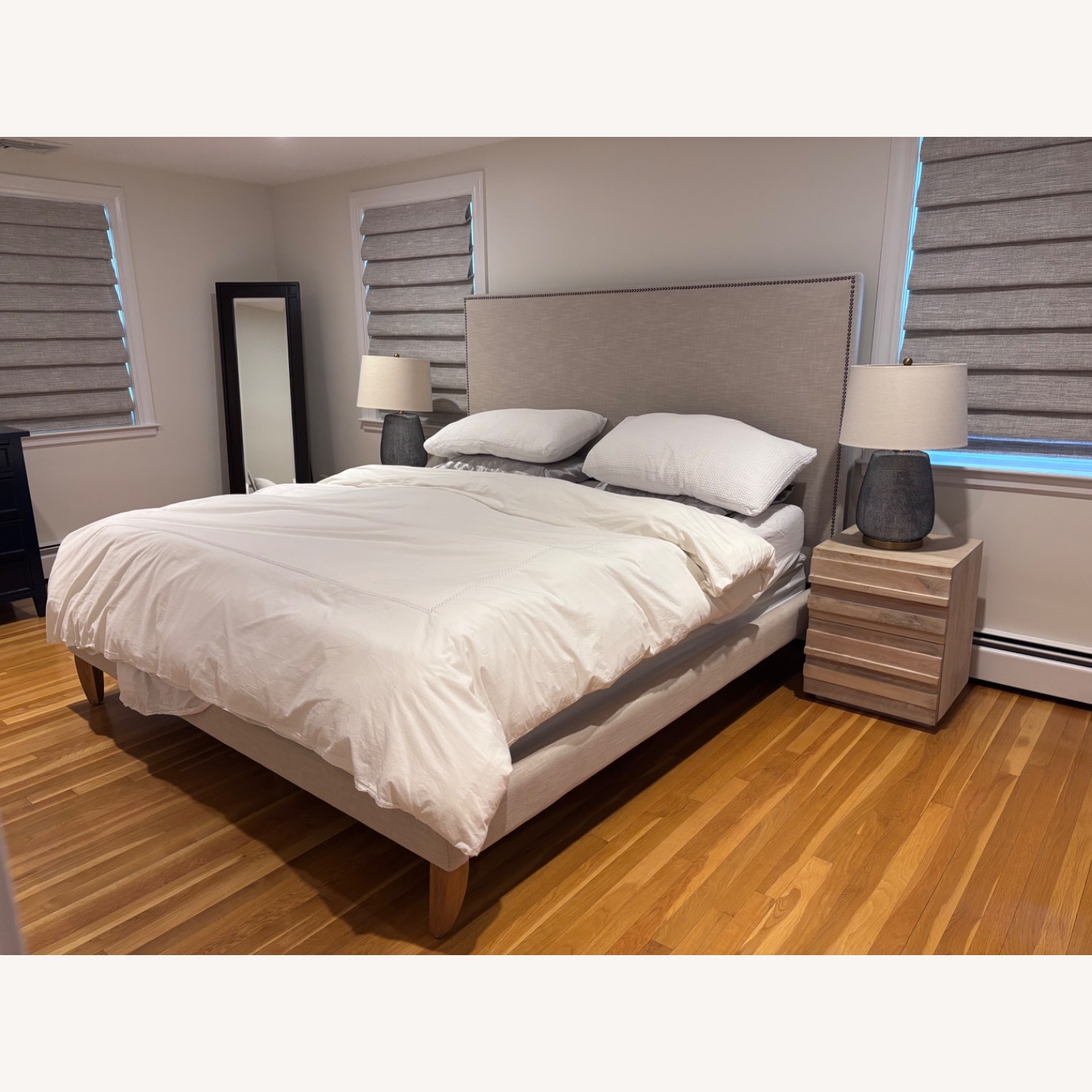 West Elm Emmett King Tufted Bed Frame  - image-1