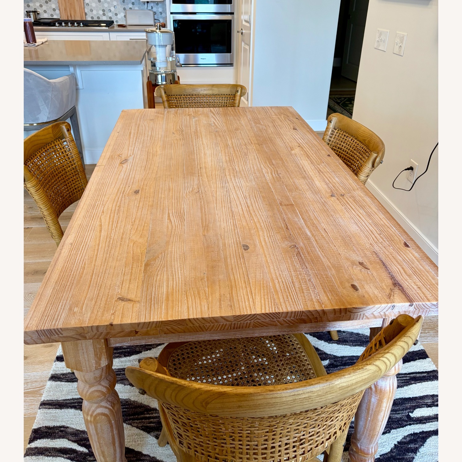 Cottage Home Natural Wood Dining Table - image-2