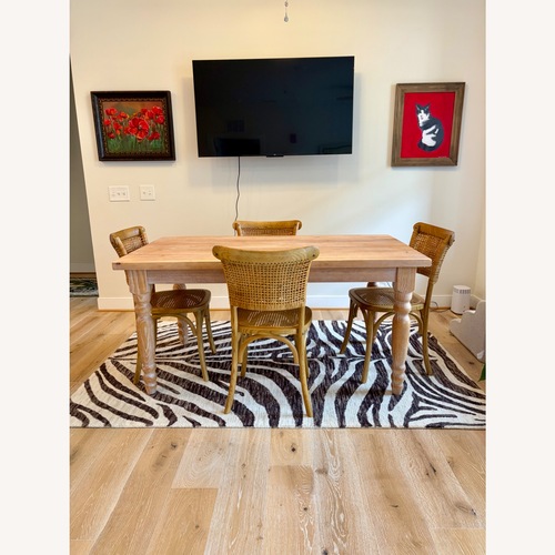 Used Cottage Home Natural Wood Dining Table for sale on AptDeco