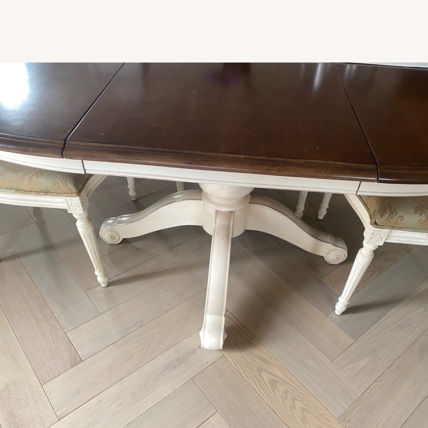 Ethan Allen Dark Brown Dining Set - image-1
