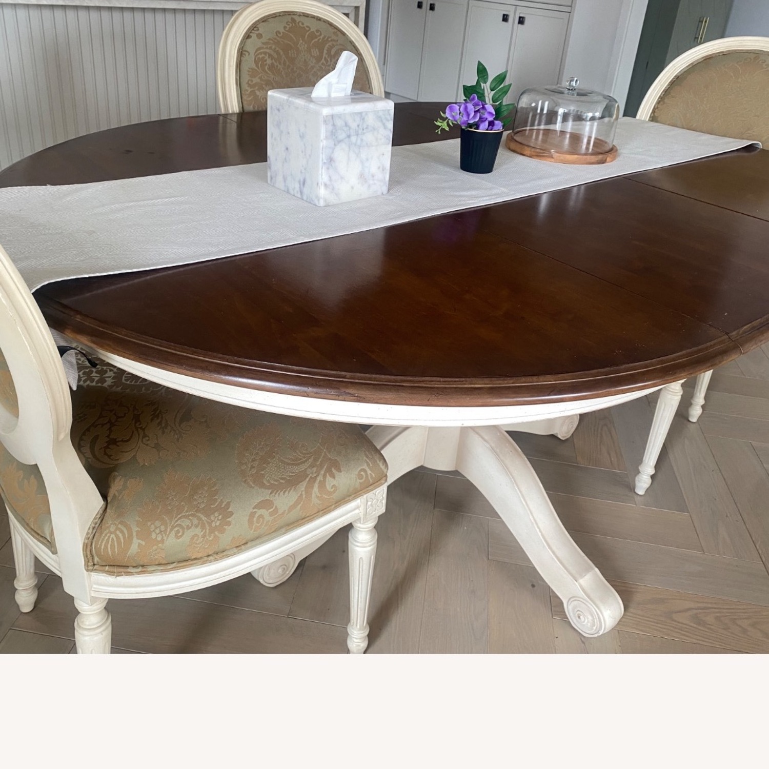 Ethan Allen Dark Brown Dining Set - image-3