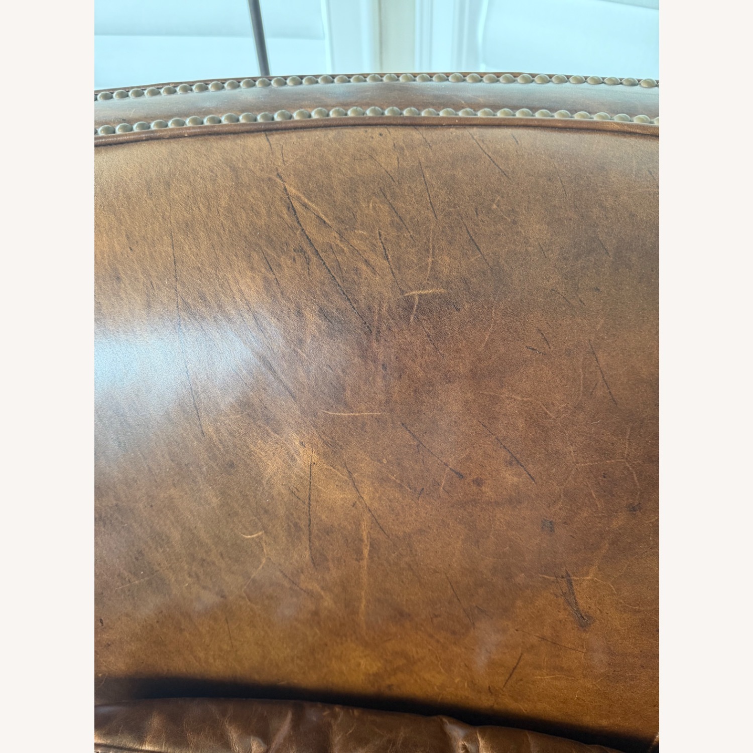 Bradington Young Dark Brown Leather Accent Chair - image-4