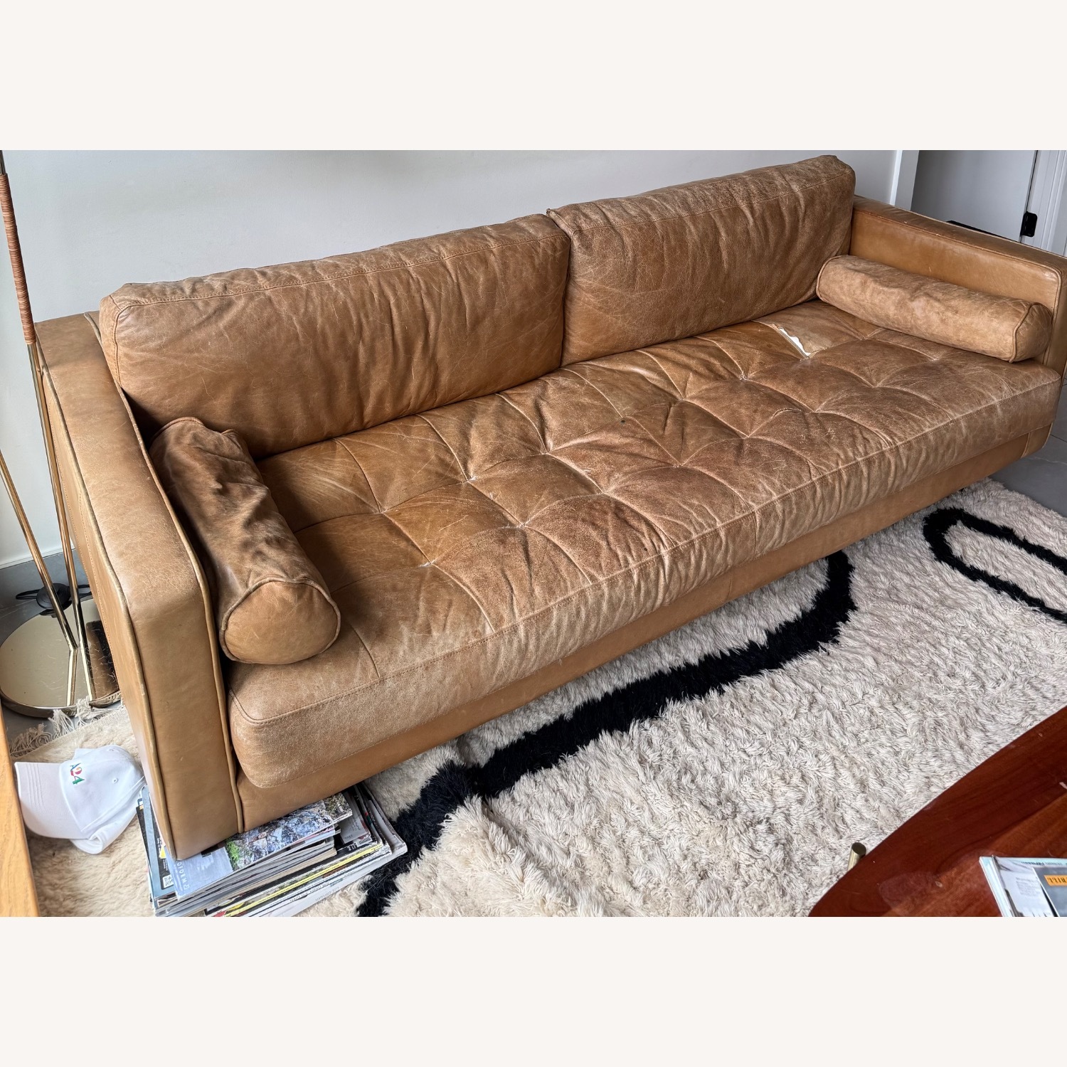 Article Sven Light Brown Leather 3+ Seater Sofa - image-2