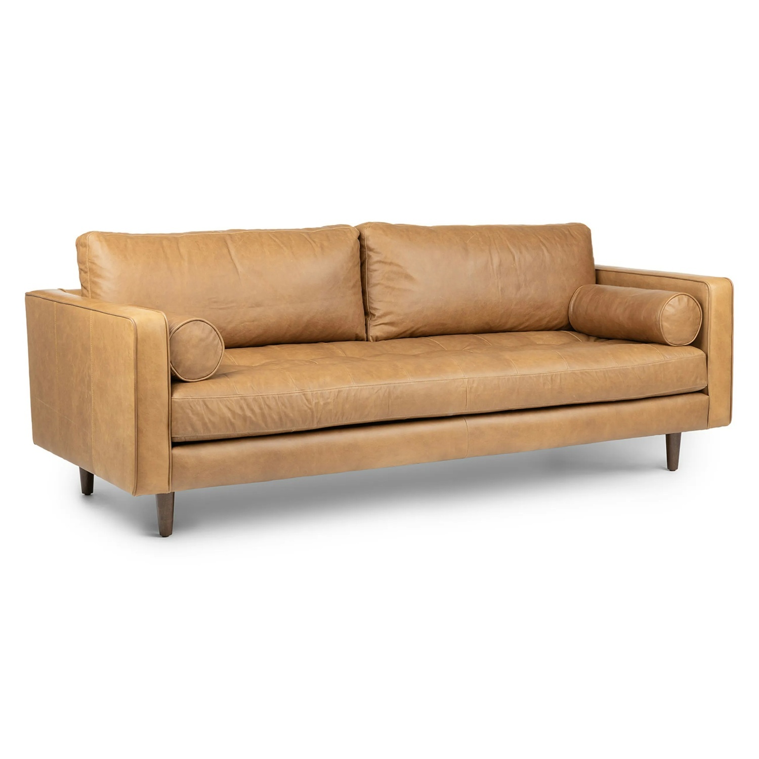Article Sven Light Brown Leather 3+ Seater Sofa - image-5