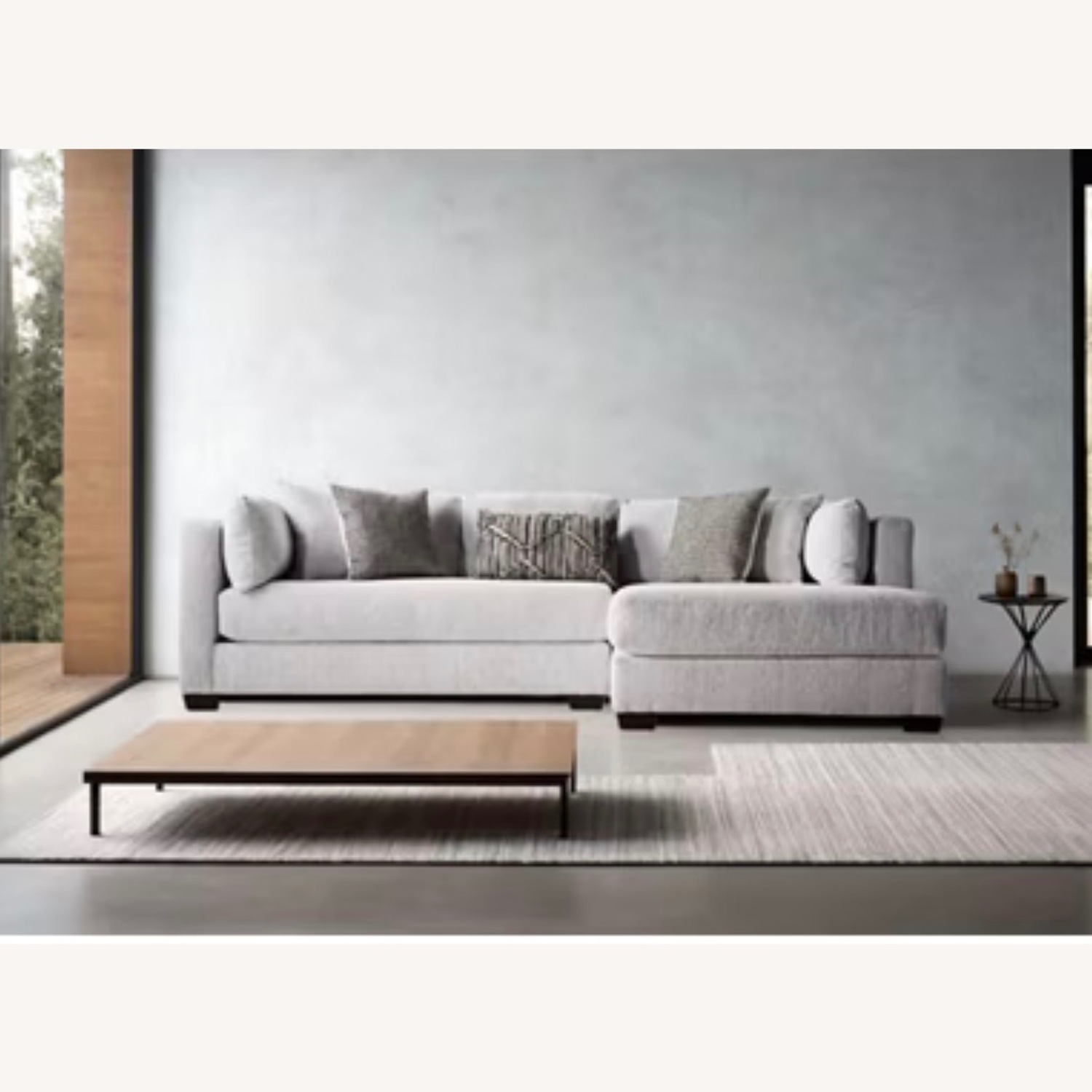 Jordan's Furniture Natural 2 Piece Sectional - image-1