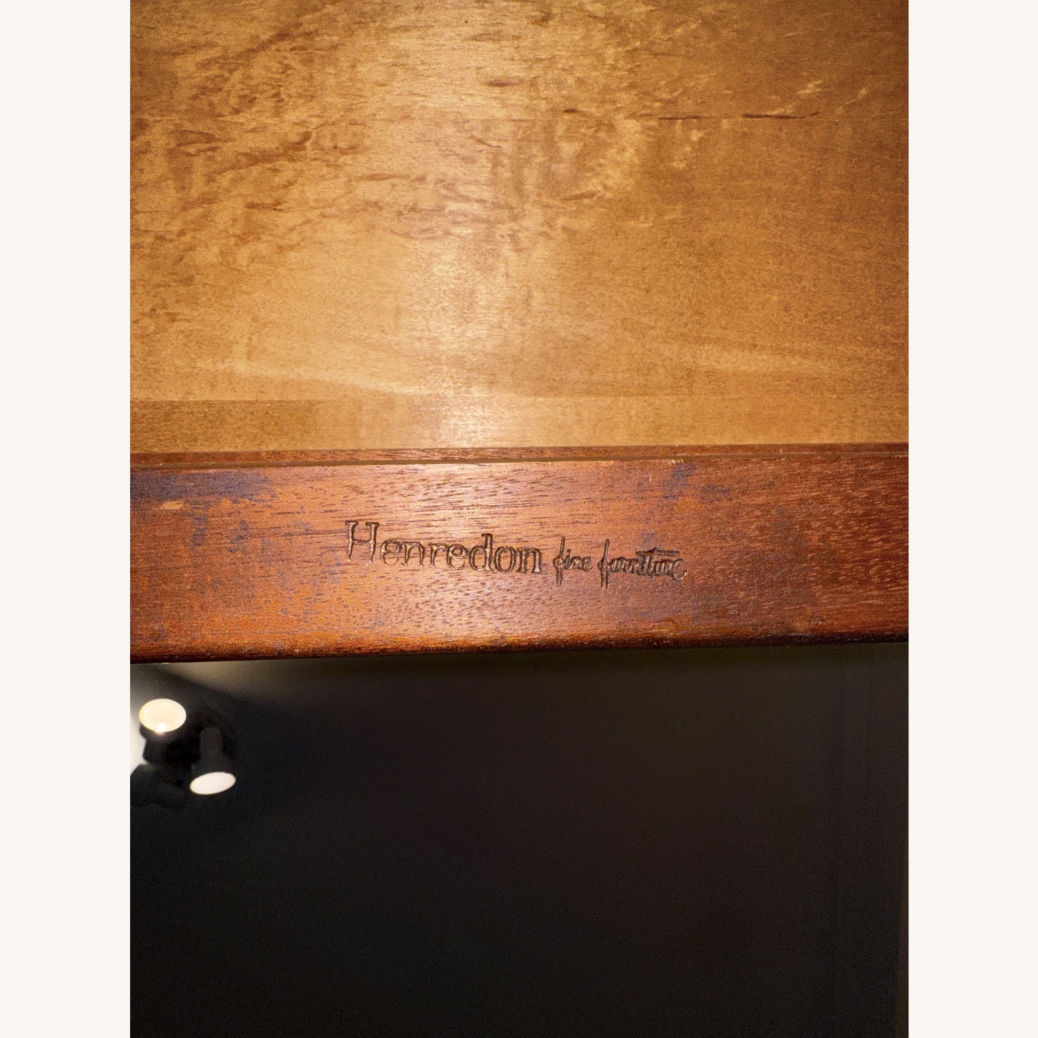 Henredon Dark Brown Wood Console Table - image-5
