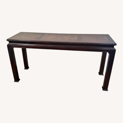 Used Henredon Dark Brown Wood Console Table for sale on AptDeco