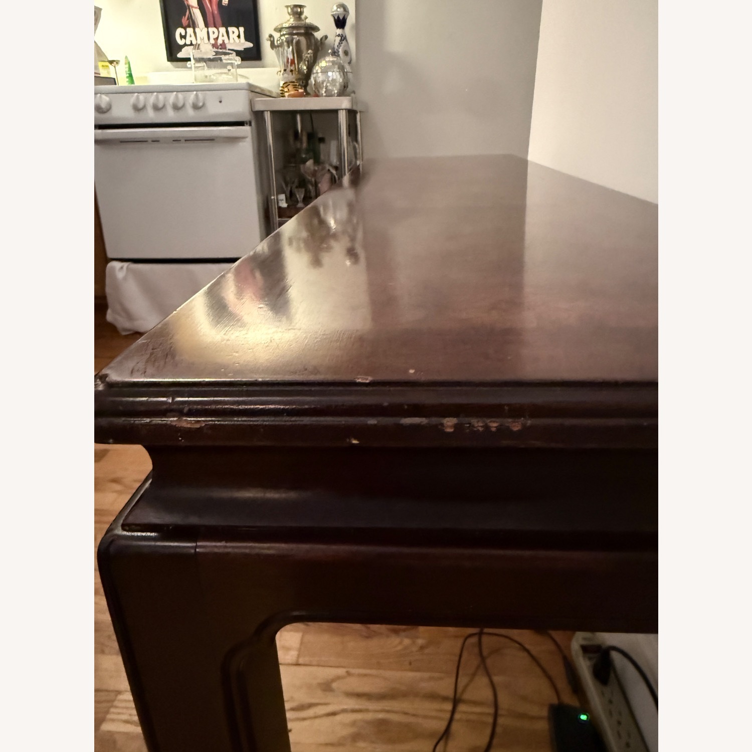 Henredon Dark Brown Wood Console Table - image-4