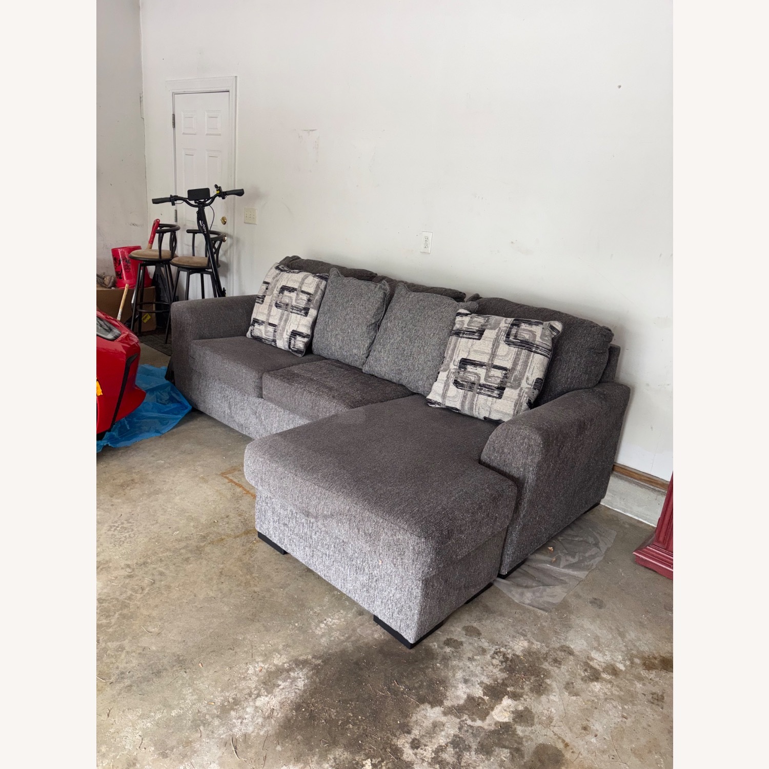 Dark Gray 3+ Seater Sofa - image-2