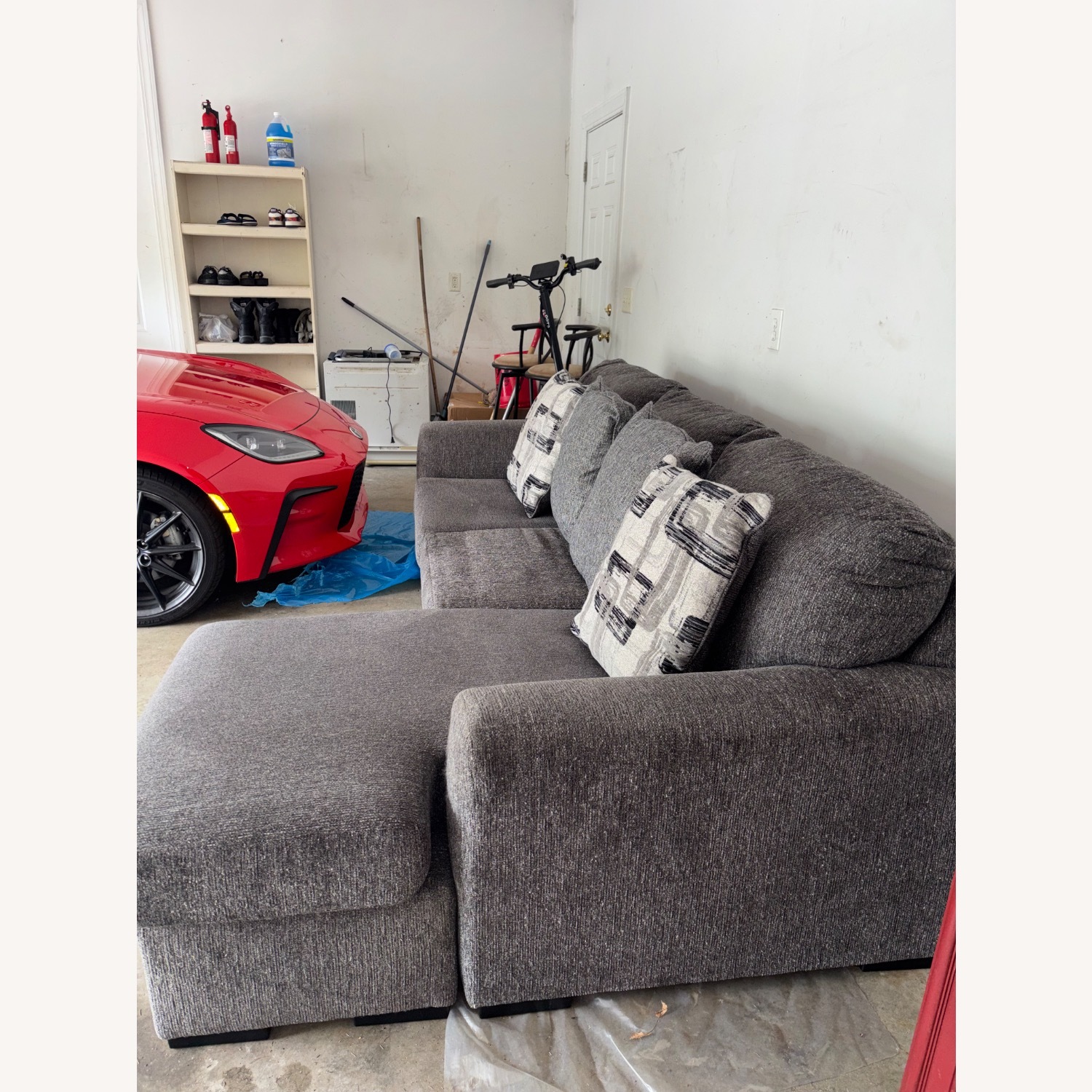 Dark Gray 3+ Seater Sofa - image-4