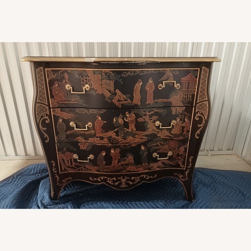 Used Drexel Chinoiserie Bombe Dresser for sale on AptDeco