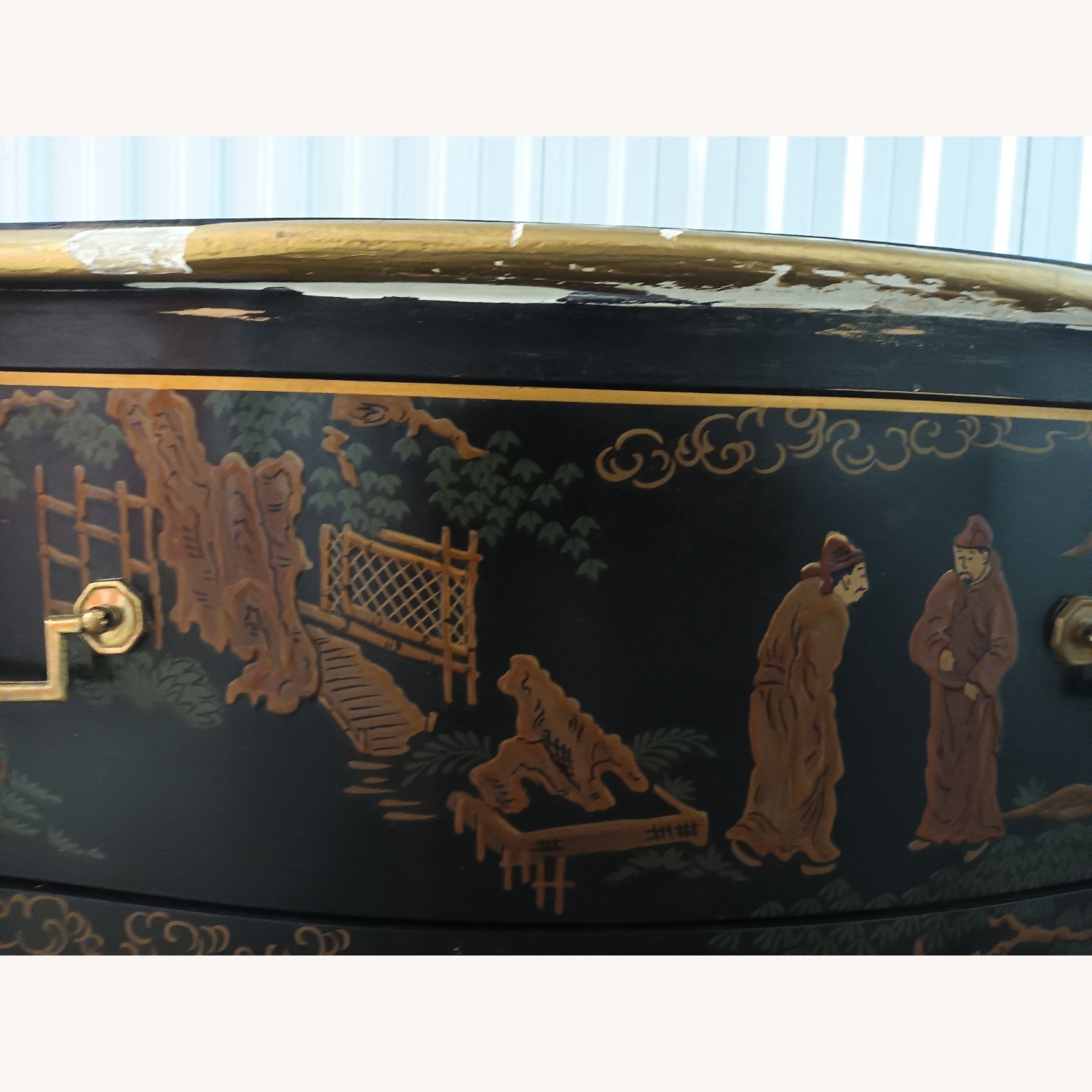 Drexel Chinoiserie Bombe Dresser - image-5