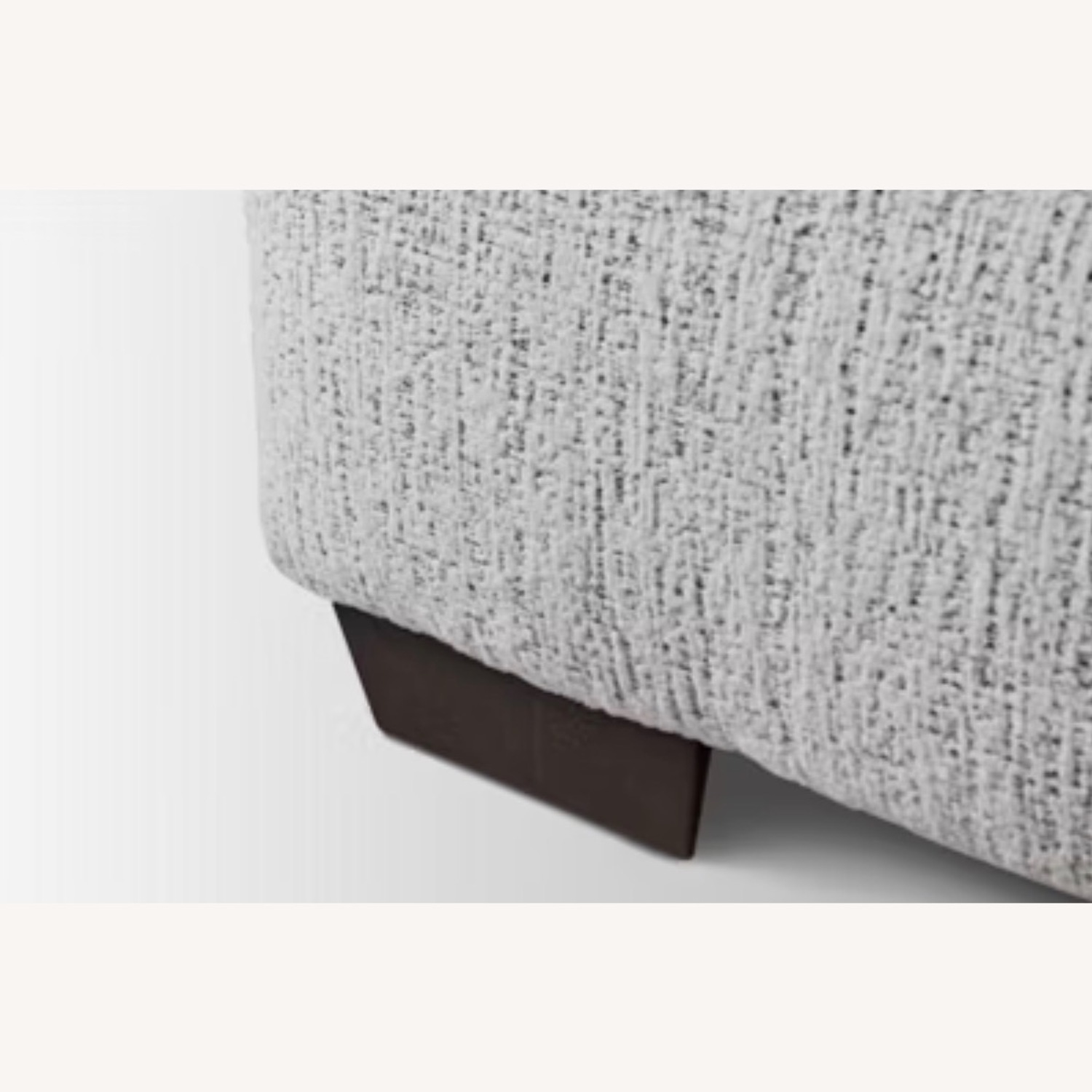 Jordan's Furniture Bkg Natural Fabric Ottoman - image-3