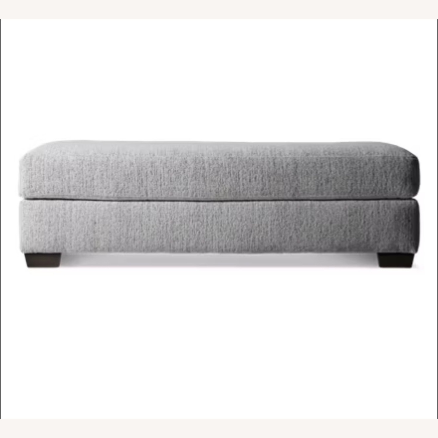 Jordan's Furniture Bkg Natural Fabric Ottoman - image-1