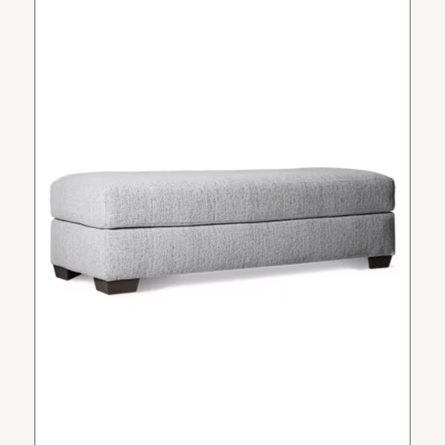 Jordan's Furniture Bkg Natural Fabric Ottoman - image-2