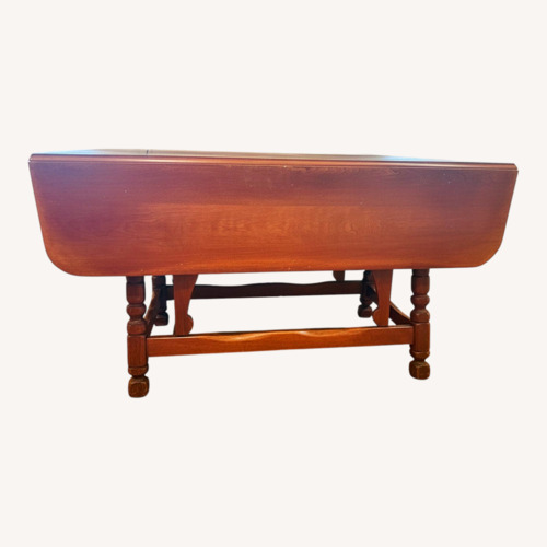 Used Colonial Creations Wood Dining Drop Leaf Table for sale on AptDeco