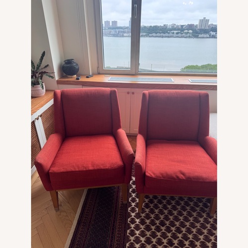 Used  West Elm Red Chair for sale on AptDeco