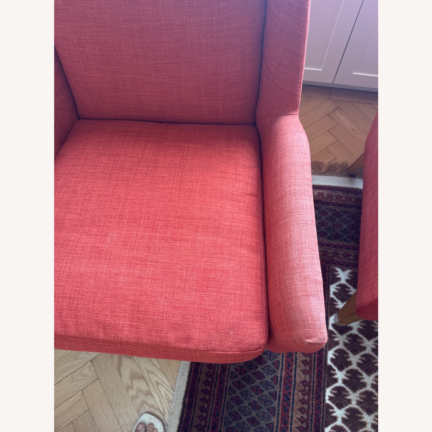  West Elm Red Chair - image-4