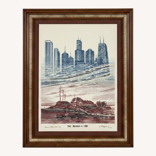 Used Andreyev Limited Edition Fort Dearborn Etching for sale on AptDeco